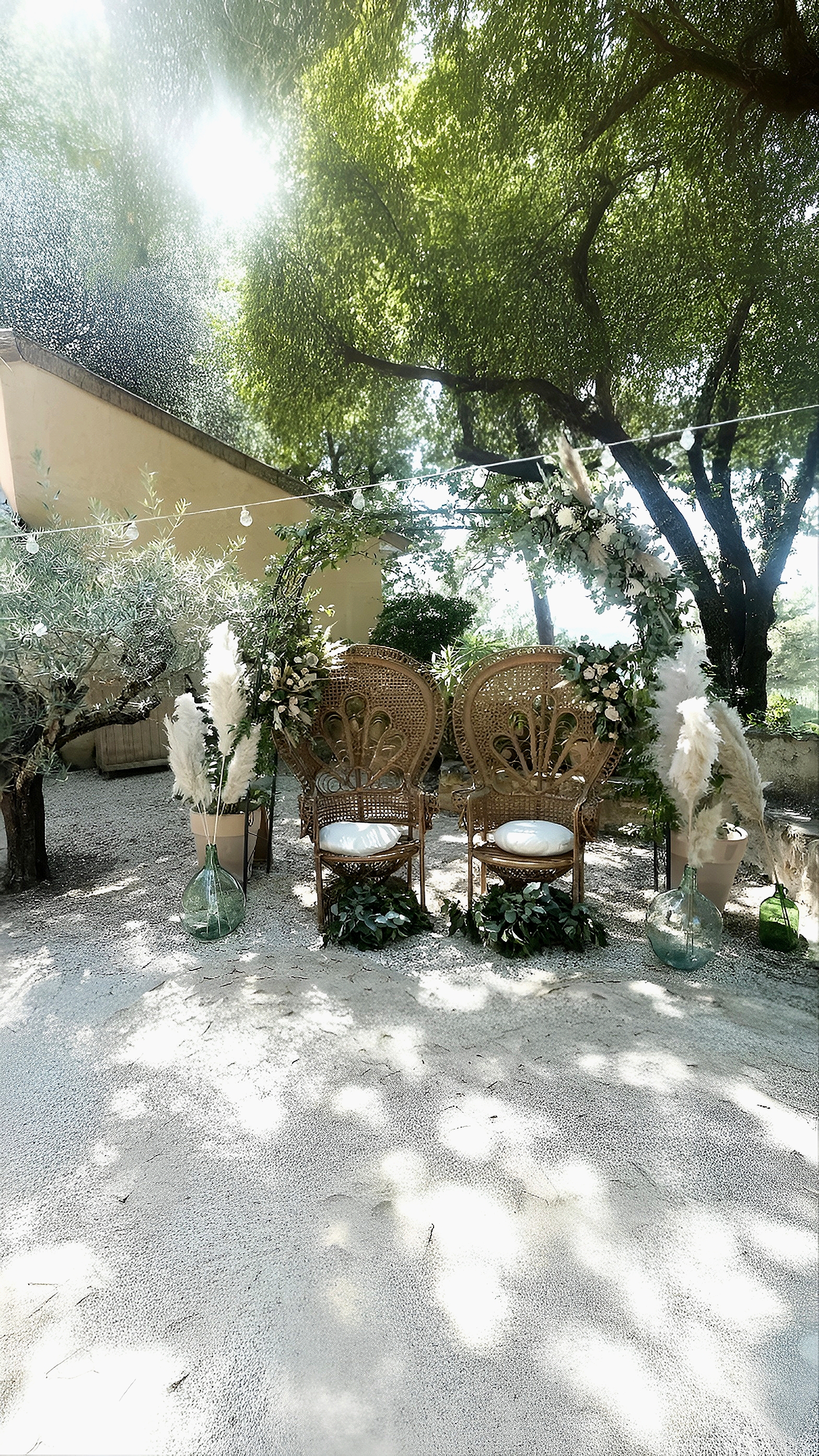 Mariage en plein air au domaine La Pousterle de Sabran dans le Gard